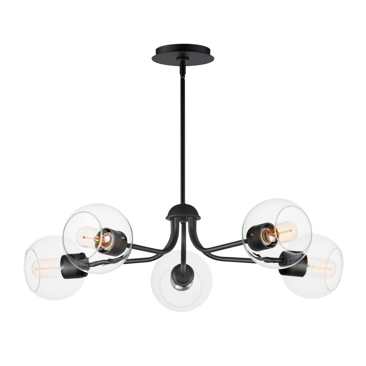 Knox 5-Light Globe Chandelier Black by Maxim Lighting