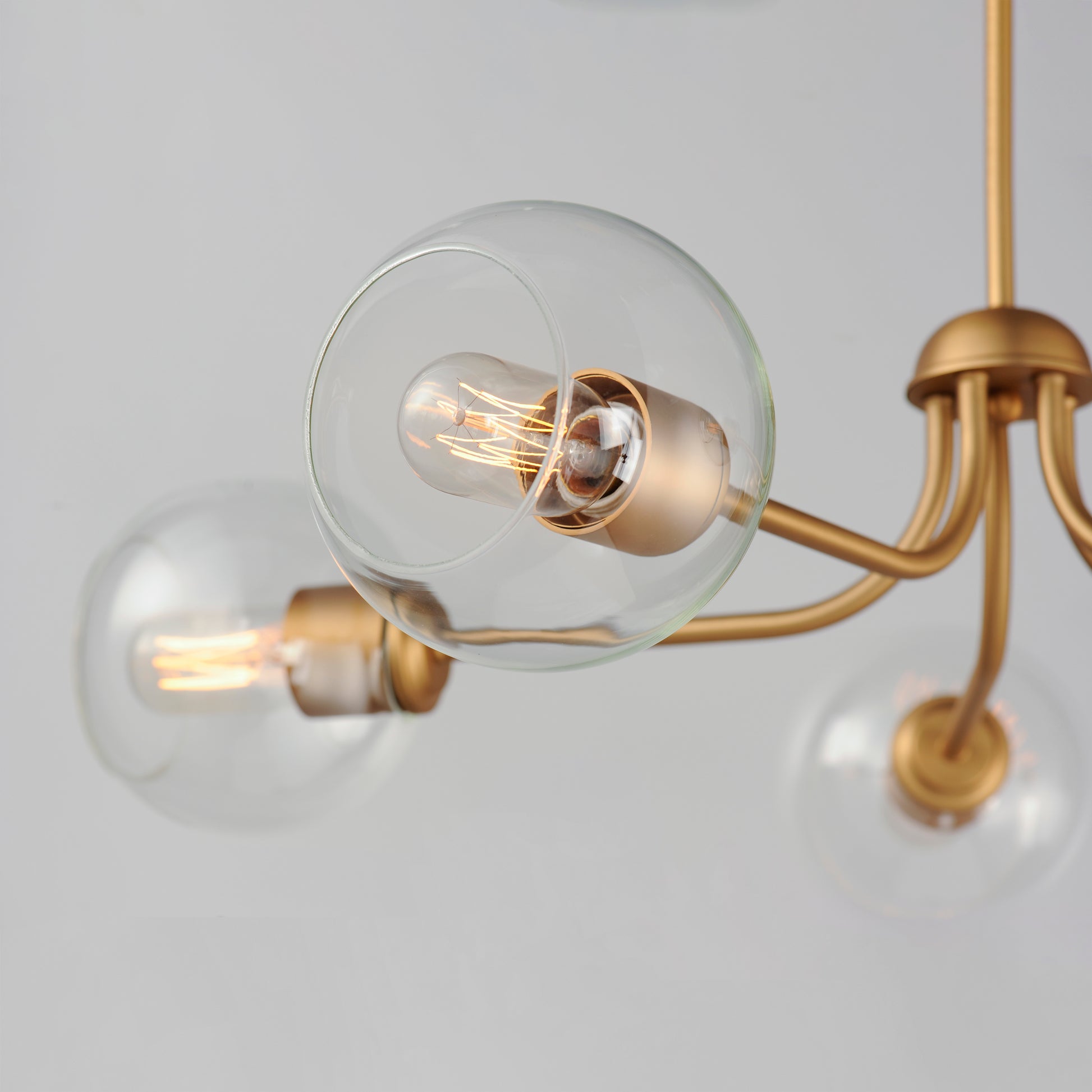 Knox 5-Light Globe Chandelier Natural Aged Brass by Maxim Lighting