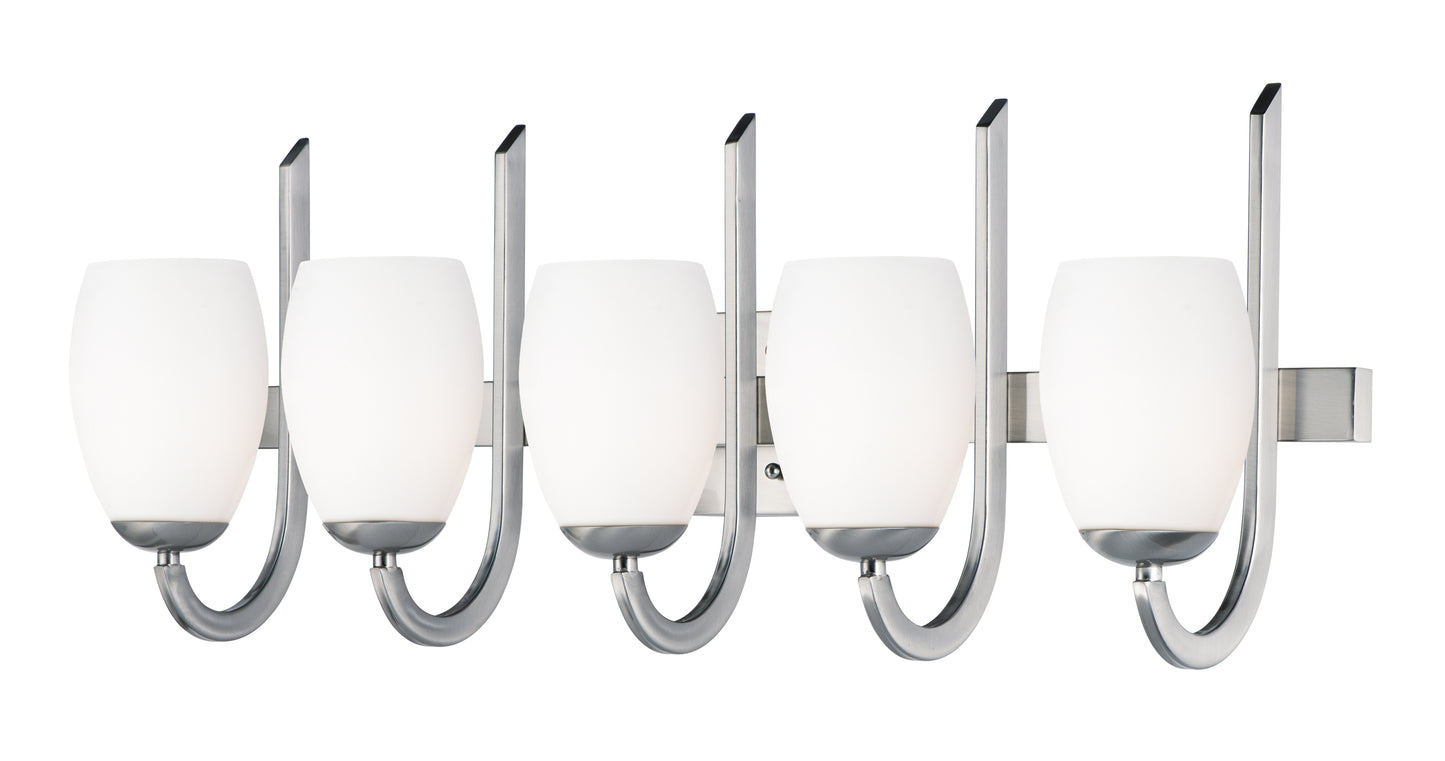 Taylor 5-Light Bath Vanity Satin Nickel by Maxim Lighting