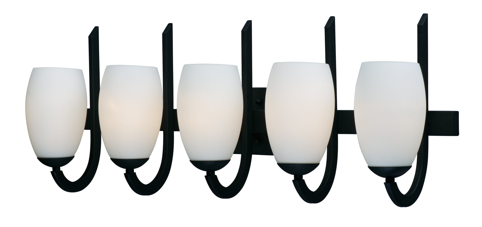 Taylor 5-Light Bath Vanity Textured Black by Maxim Lighting