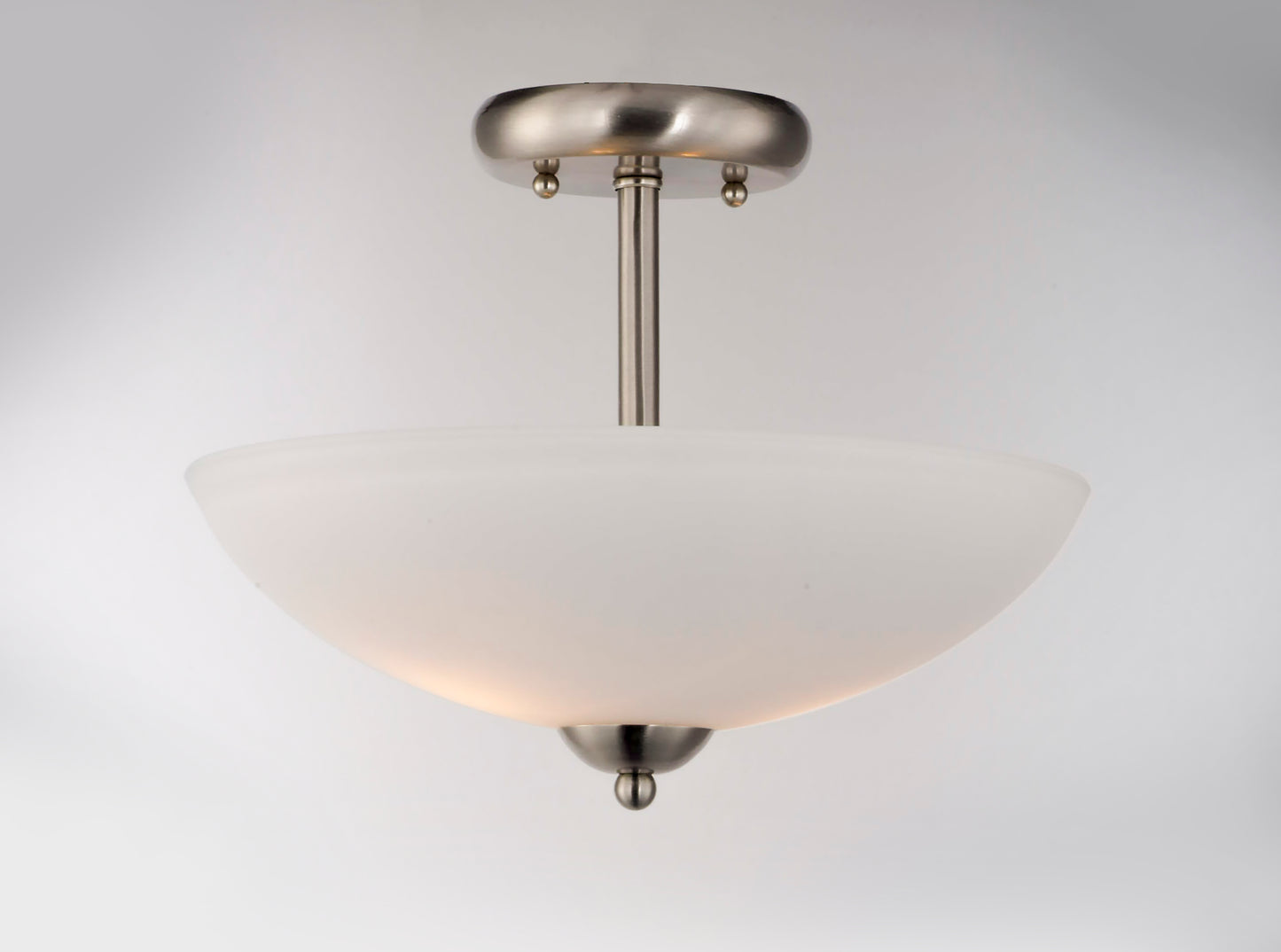 Taylor 2-Light Semi-Flush Mount Satin Nickel by Maxim Lighting