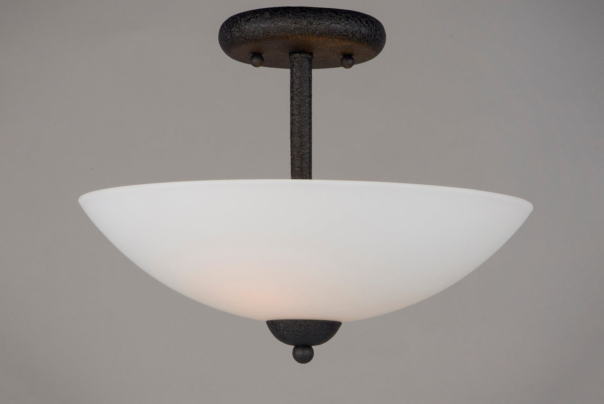 Taylor 2-Light Semi-Flush Mount Textured Black by Maxim Lighting