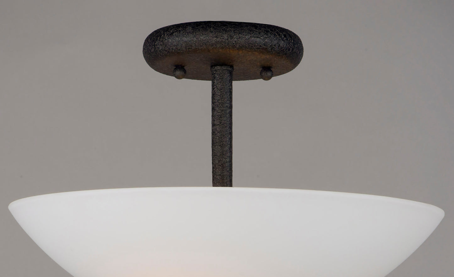 Taylor 2-Light Semi-Flush Mount Textured Black by Maxim Lighting