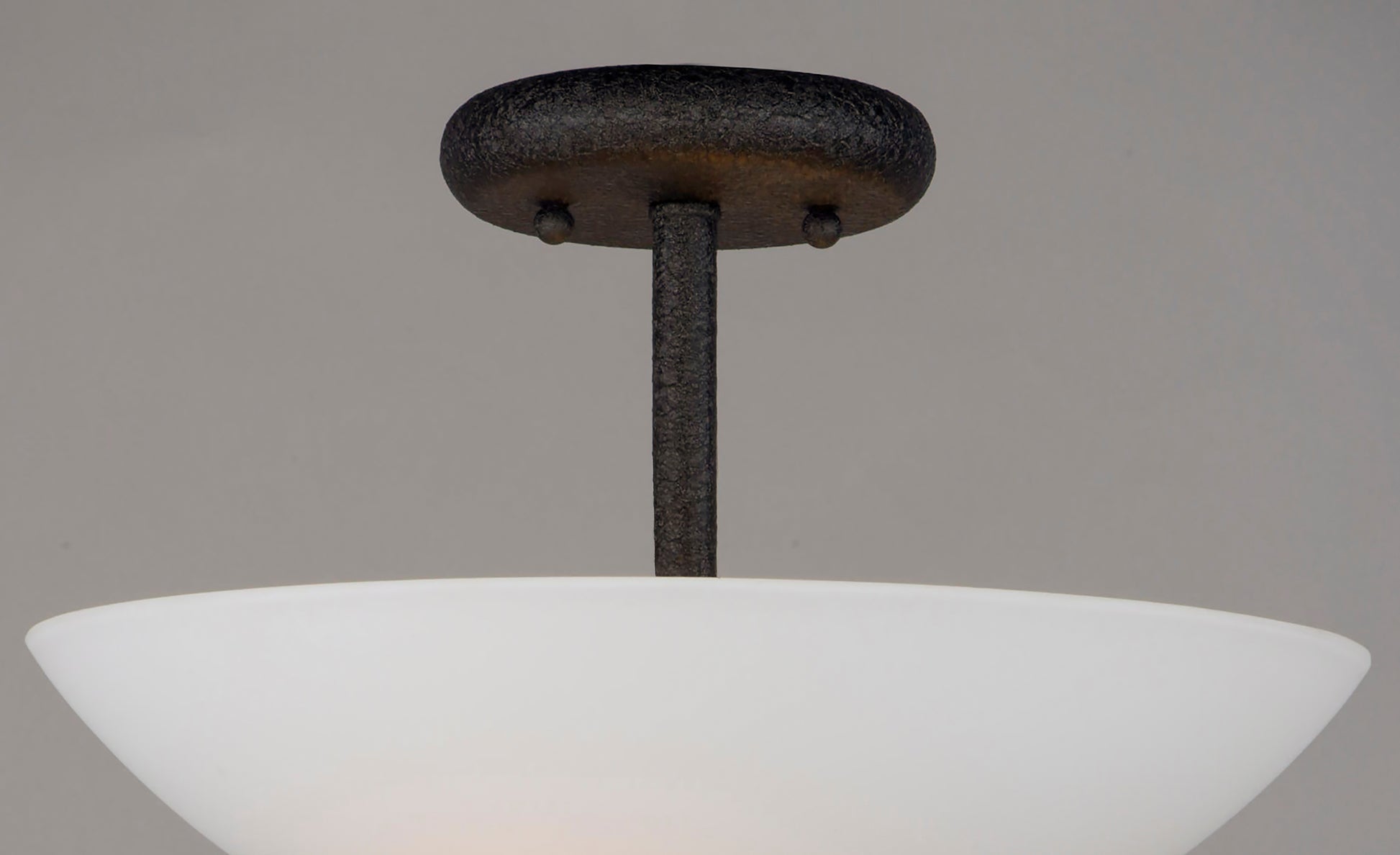 Taylor 2-Light Semi-Flush Mount Textured Black by Maxim Lighting
