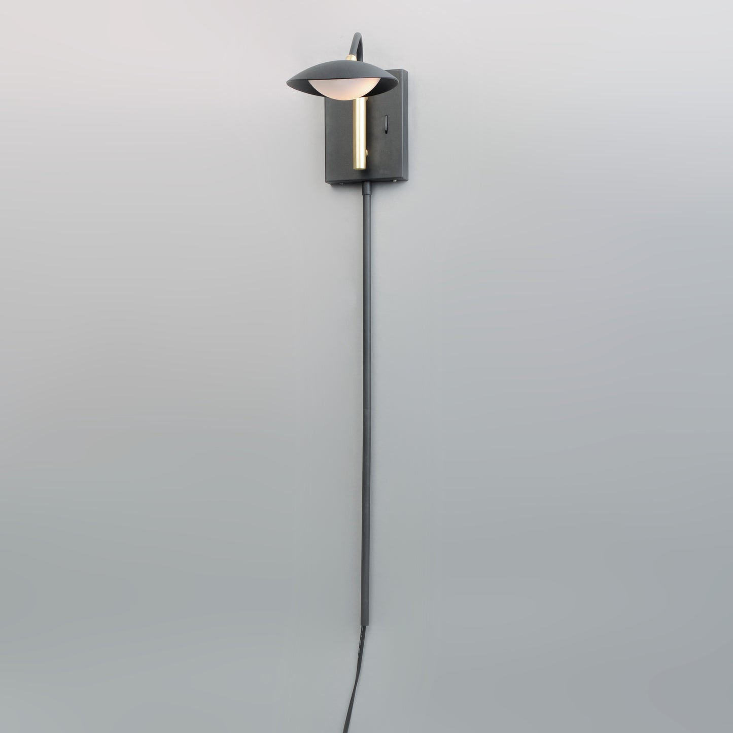 Scan LED Pin-Up Wall Sconce Black/Satin Brass by Maxim Lighting