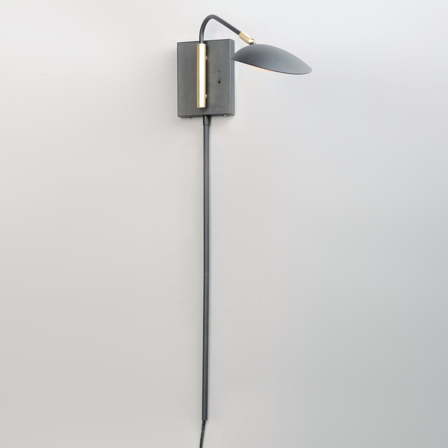 Scan LED Pin-Up Wall Sconce Black/Satin Brass by Maxim Lighting