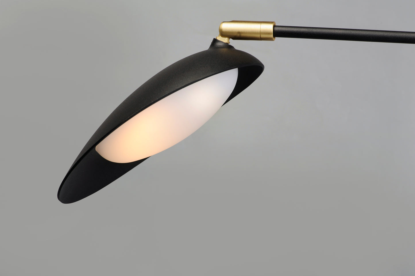 Scan 2-Light LED Pin-Up Wall Sconce Black/Satin Brass by Maxim Lighting