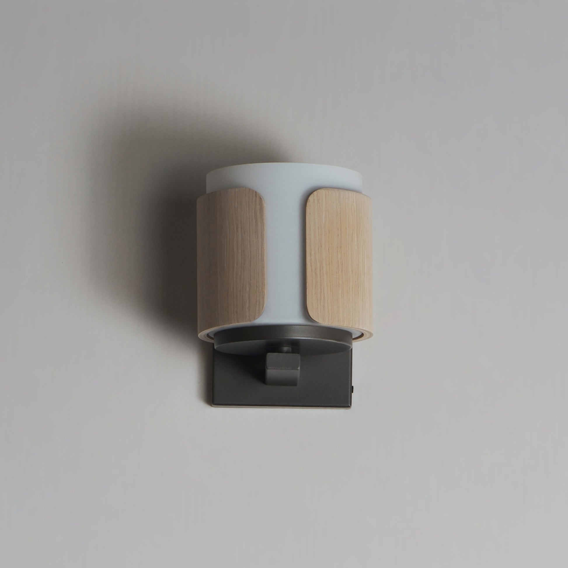 Draughtsman Wall Sconce Natural Wood/Charcoal by Maxim Lighting