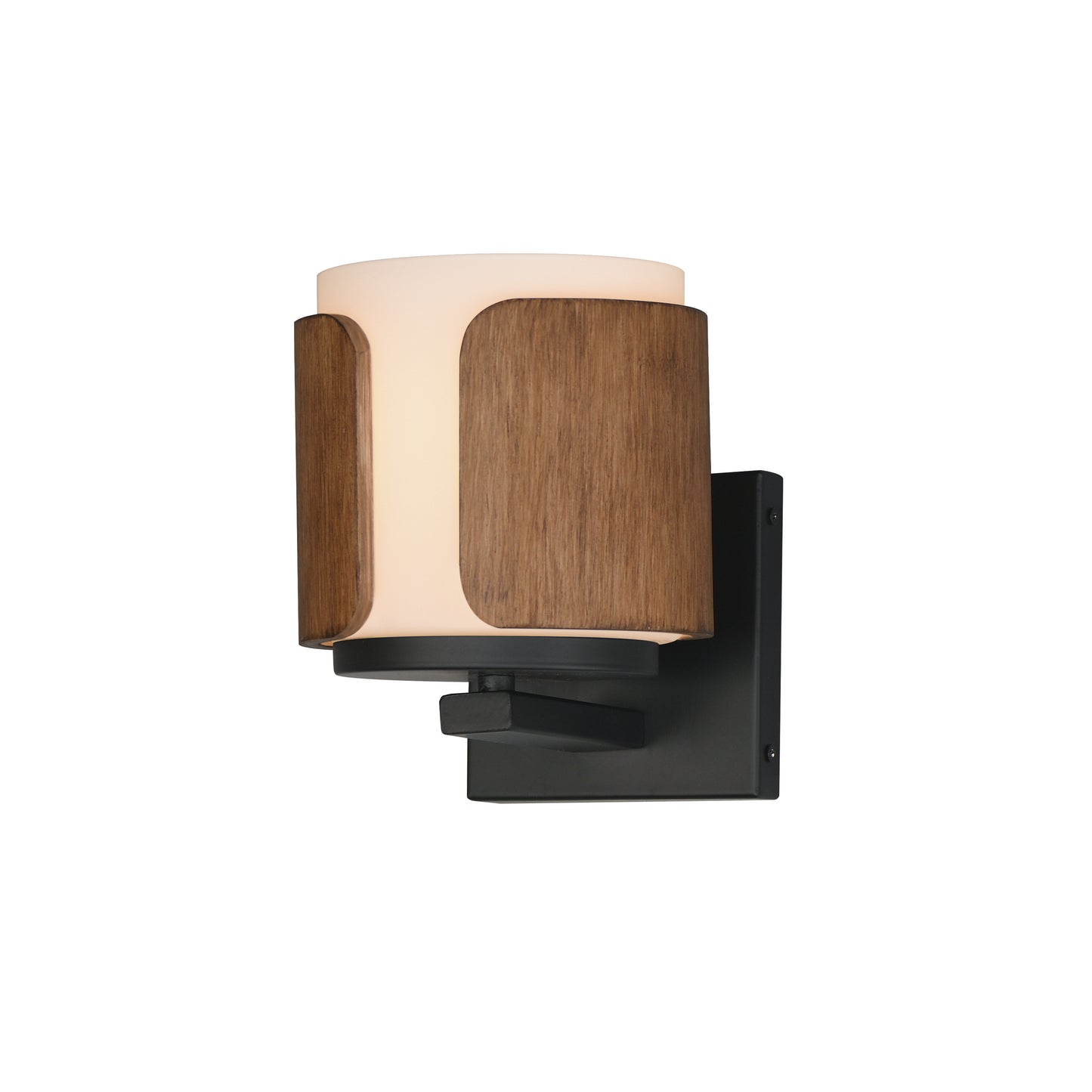 Draughtsman Wall Sconce Walnut/Black by Maxim Lighting