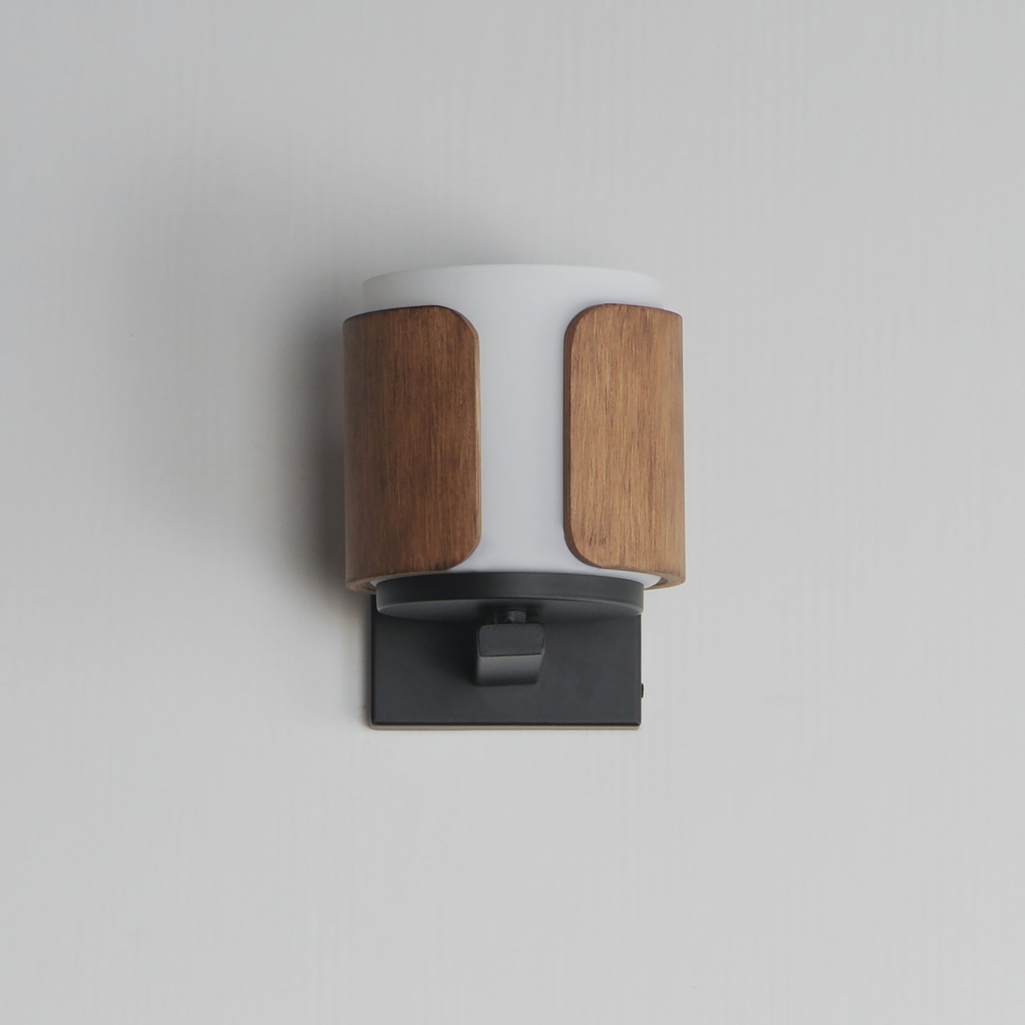 Draughtsman Wall Sconce Walnut/Black by Maxim Lighting