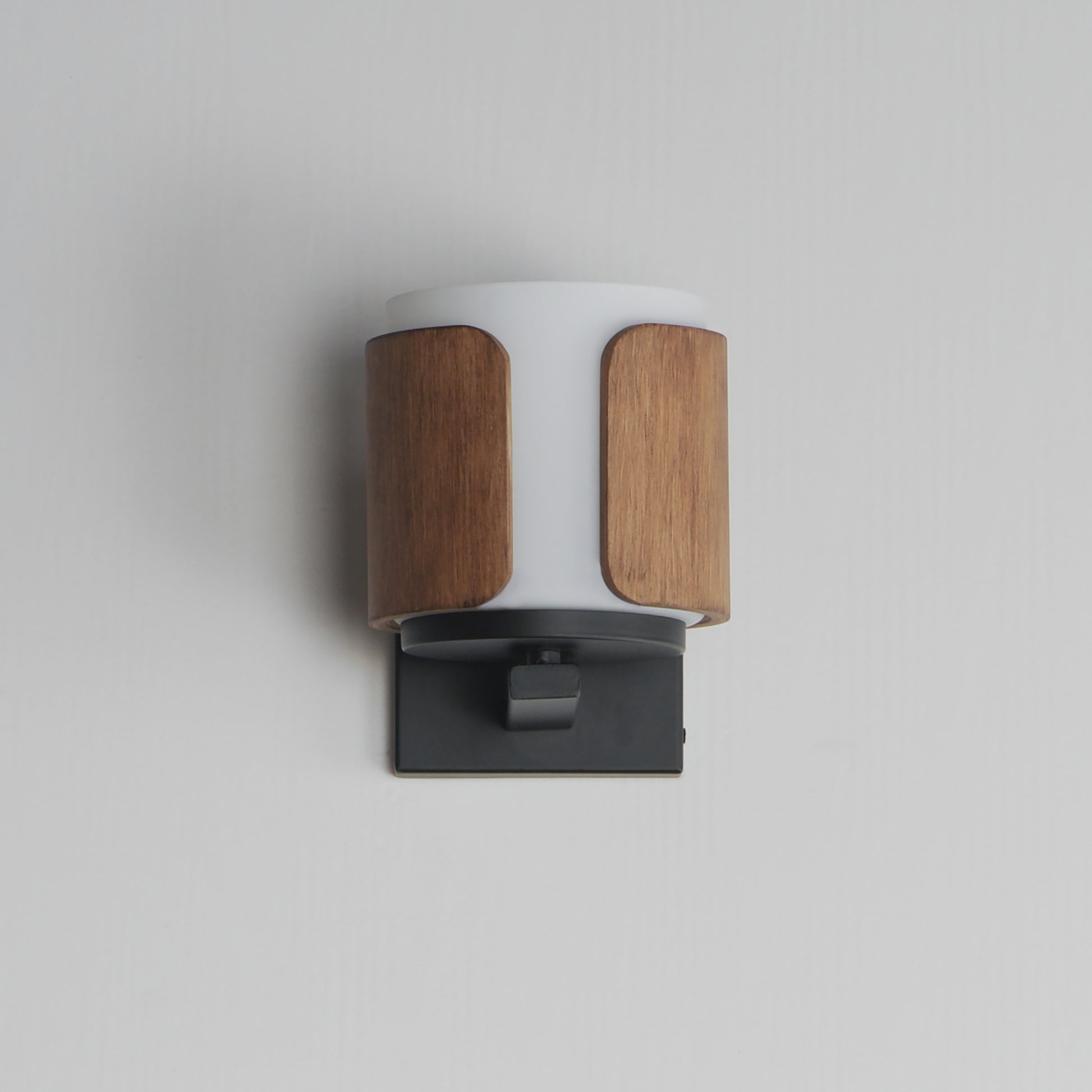 Draughtsman Wall Sconce Walnut/Black by Maxim Lighting