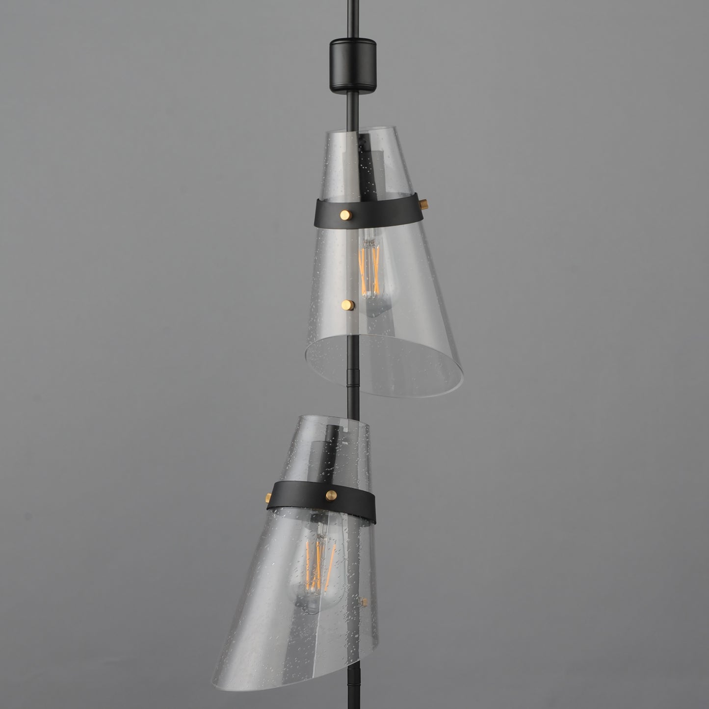 Finch 3-Light Vertical Pendant Dark Bronze/Antique Brass by Maxim Lighting