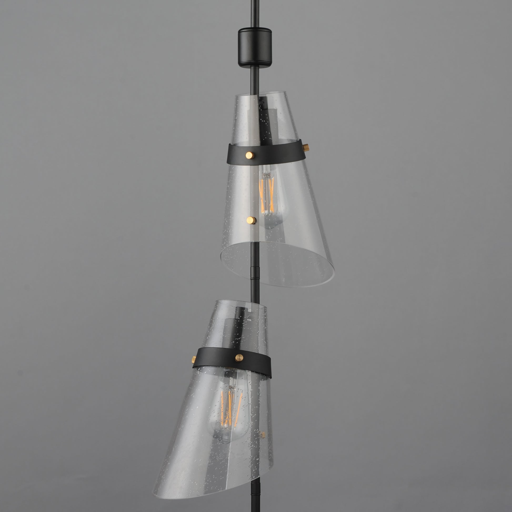 Finch 3-Light Vertical Pendant Dark Bronze/Antique Brass by Maxim Lighting