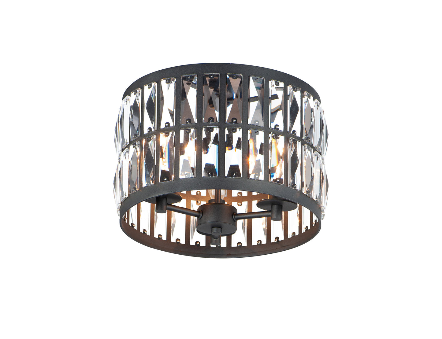 Madeline 3-Light Flush Mount Black by Maxim Lighting