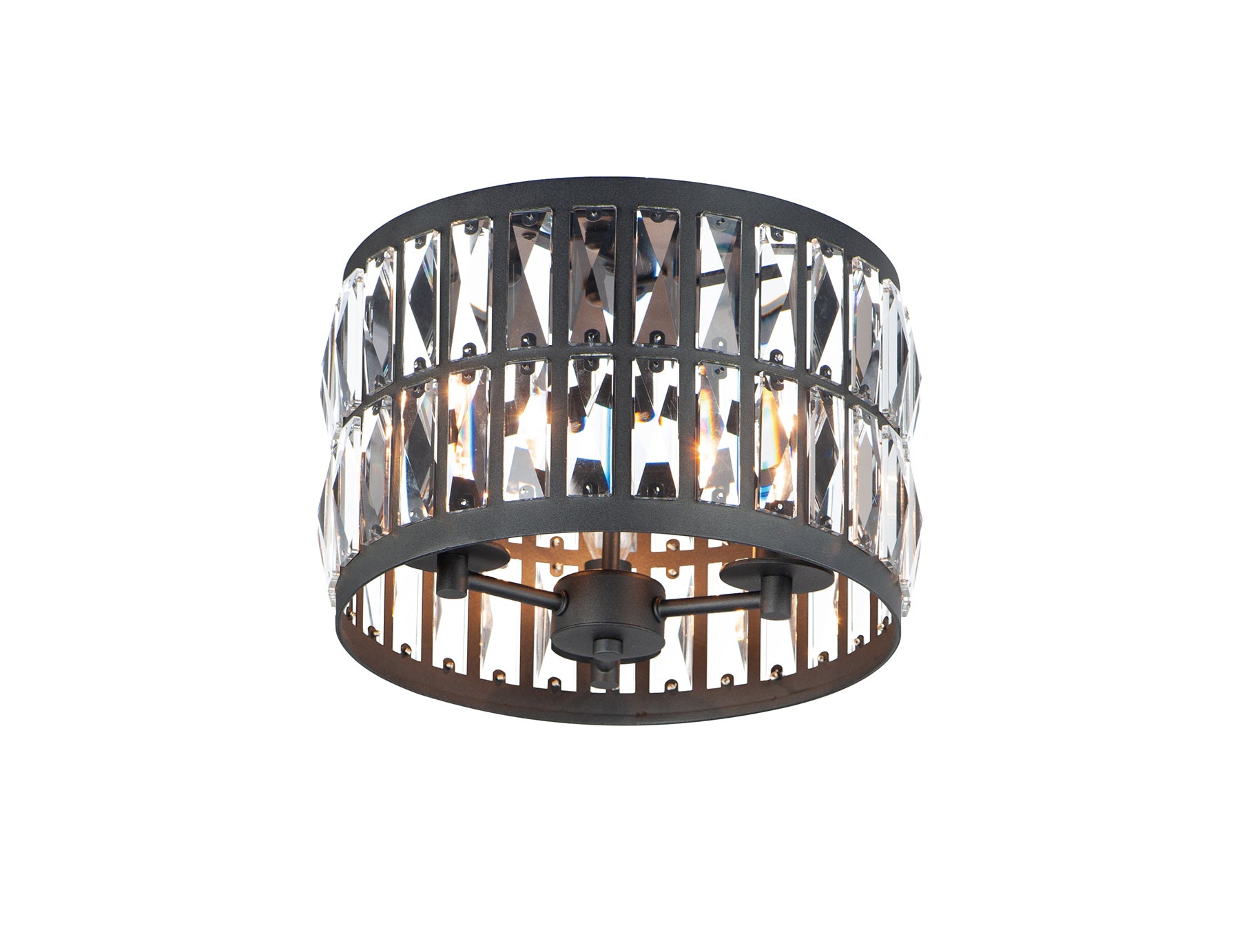 Madeline 3-Light Flush Mount Black by Maxim Lighting