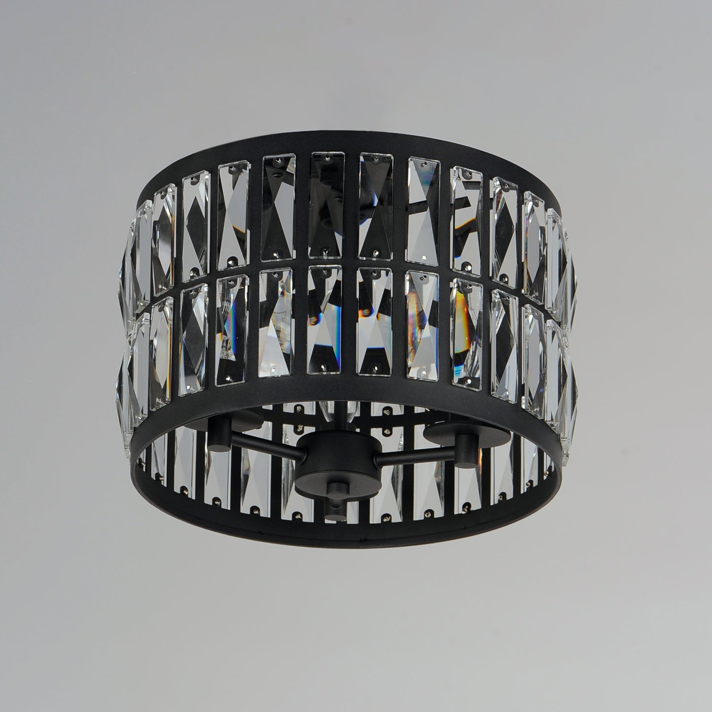 Madeline 3-Light Flush Mount Black by Maxim Lighting