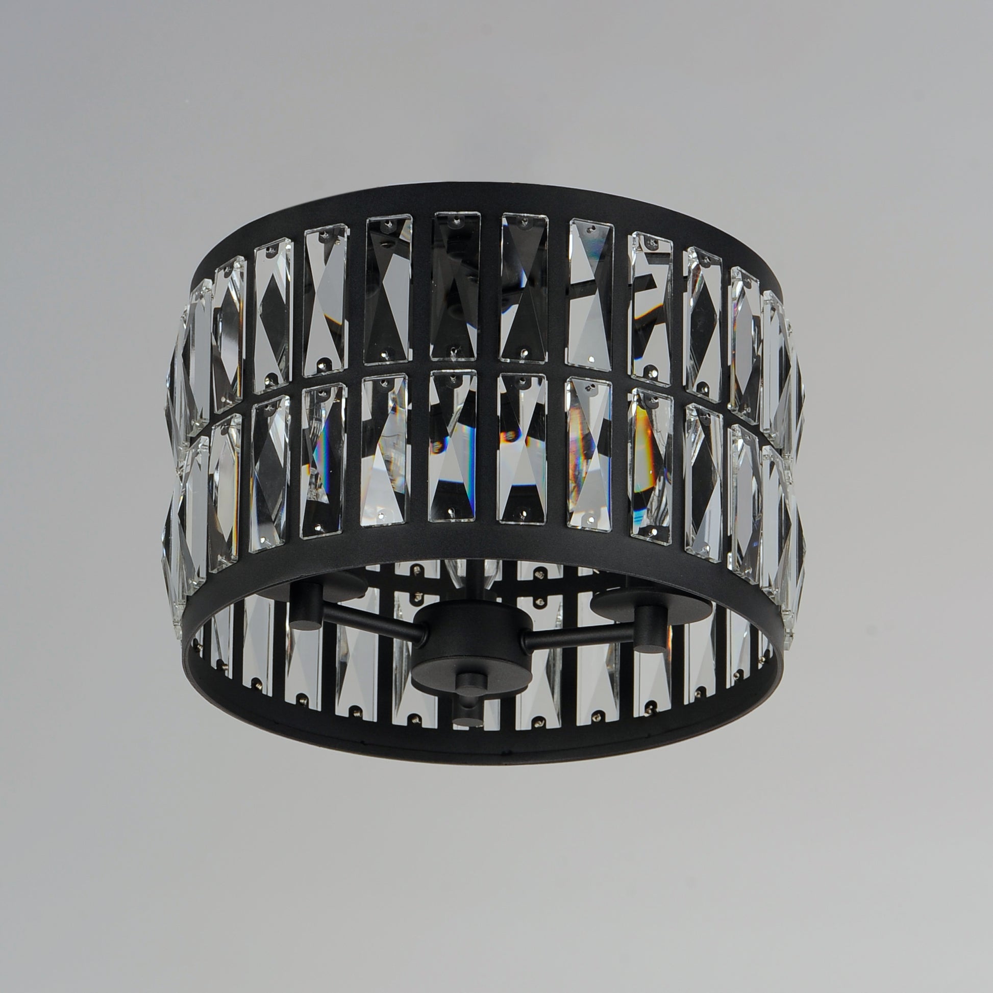 Madeline 3-Light Flush Mount Black by Maxim Lighting