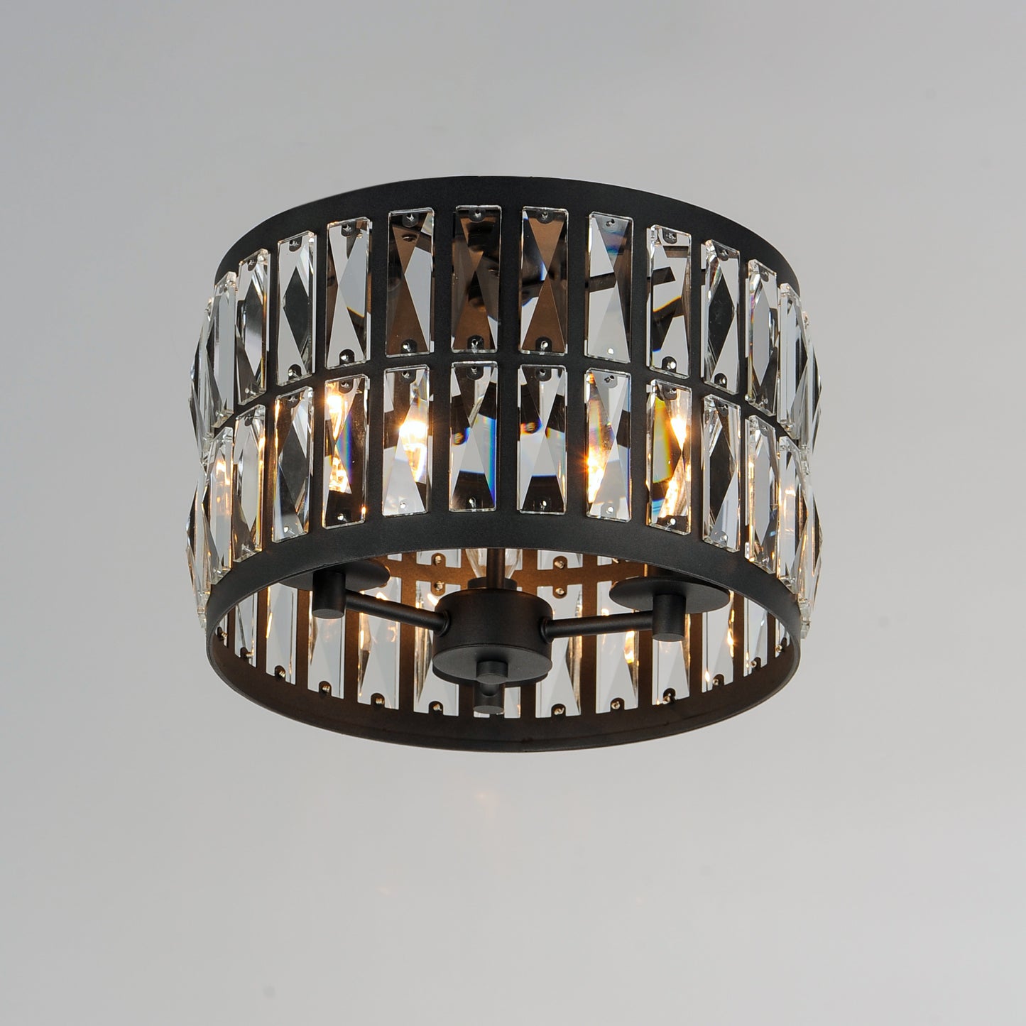 Madeline 3-Light Flush Mount Black by Maxim Lighting