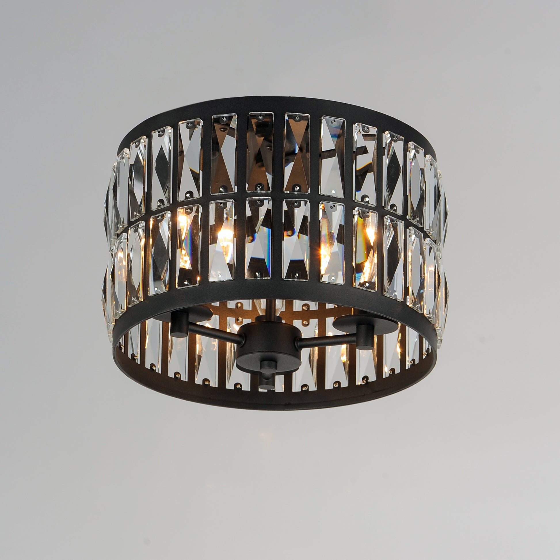 Madeline 3-Light Flush Mount Black by Maxim Lighting