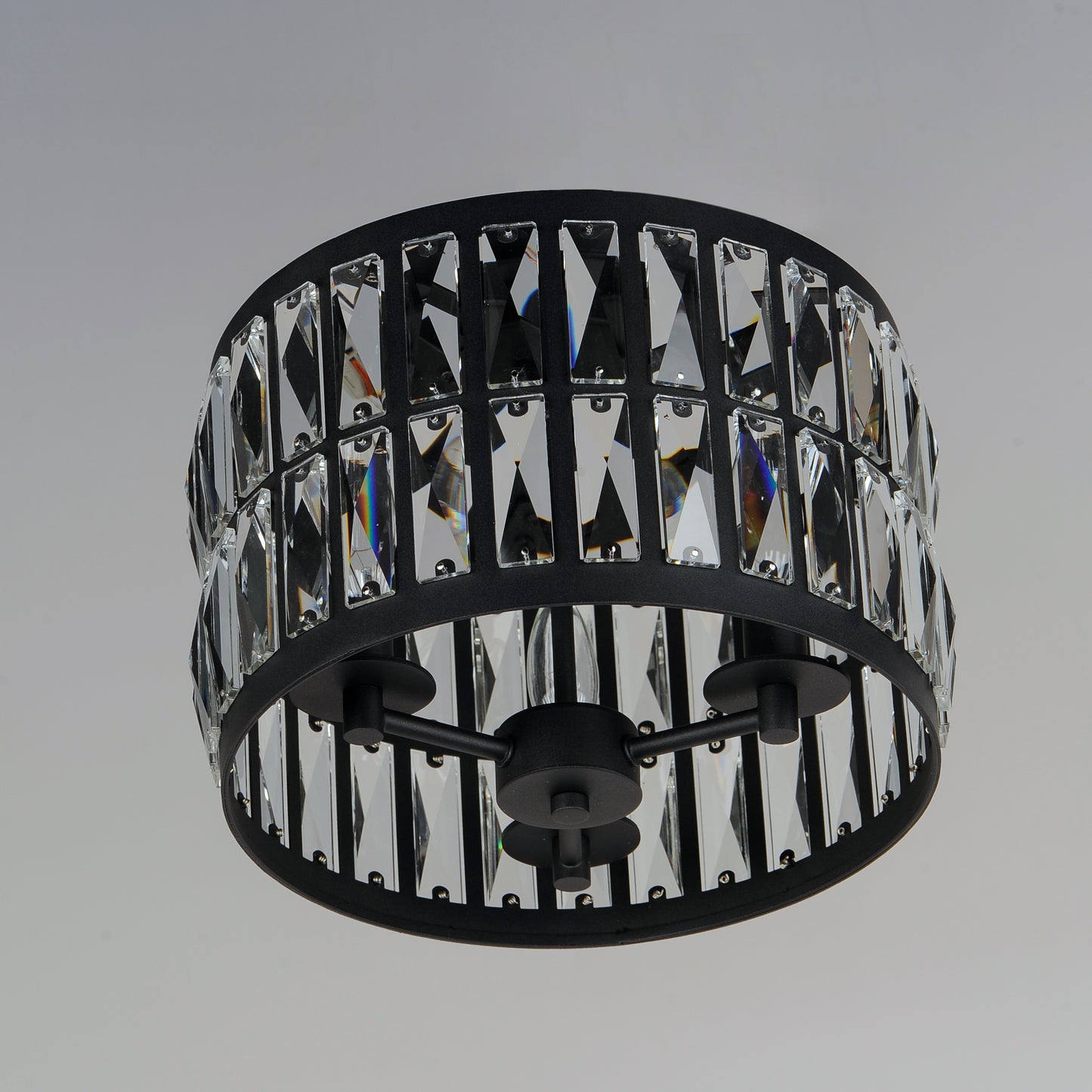 Madeline 3-Light Flush Mount Black by Maxim Lighting