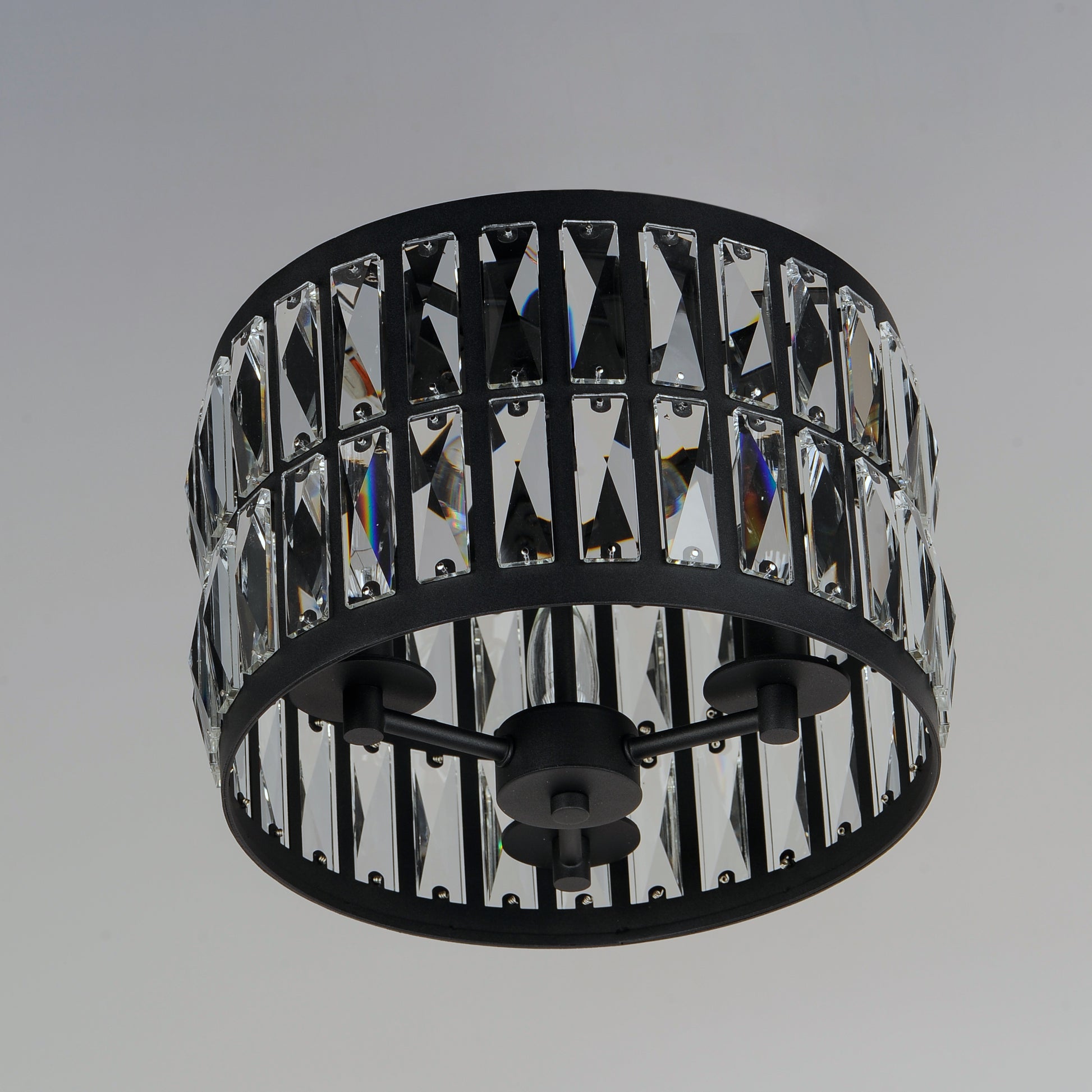 Madeline 3-Light Flush Mount Black by Maxim Lighting