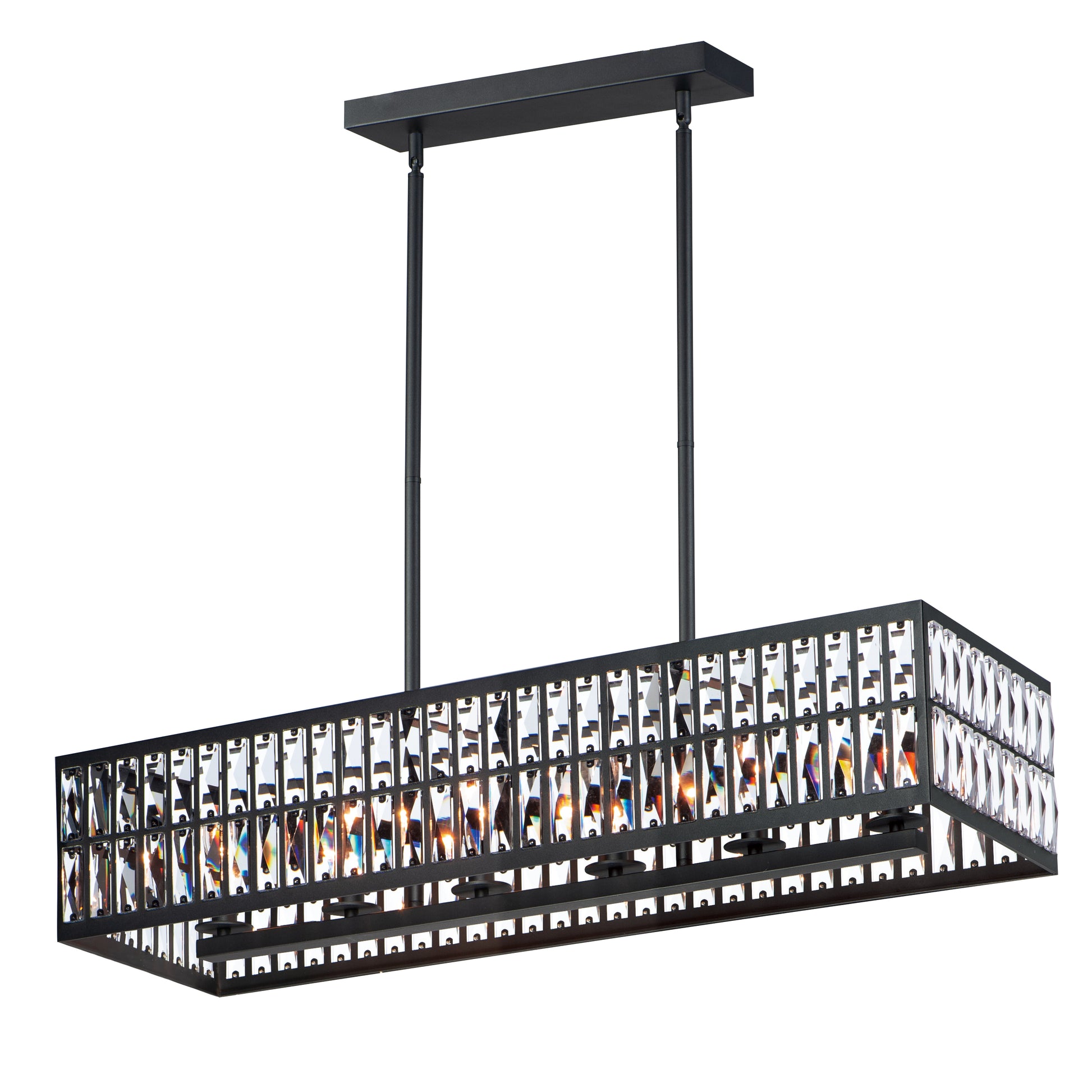 Madeline 6-Light Linear Pendant Black by Maxim Lighting