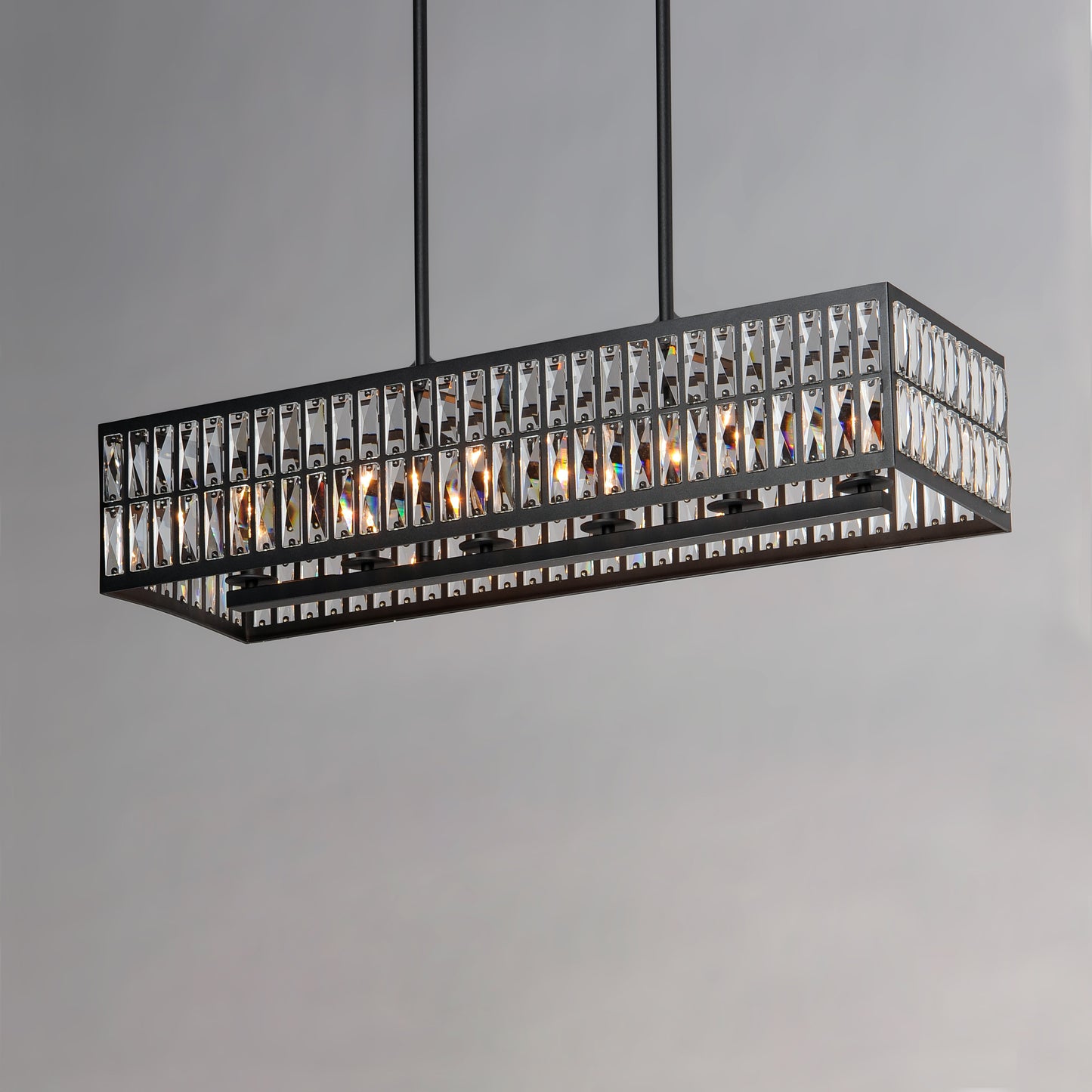 Madeline 6-Light Linear Pendant Black by Maxim Lighting