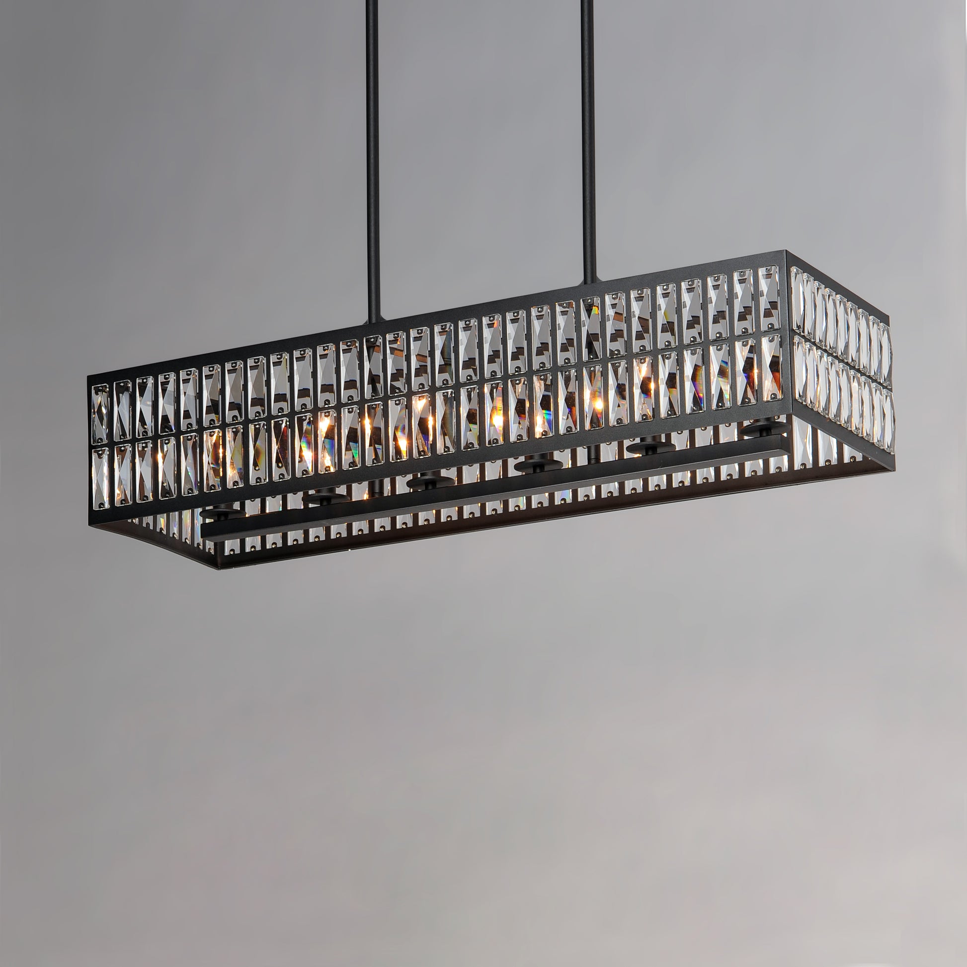 Madeline 6-Light Linear Pendant Black by Maxim Lighting