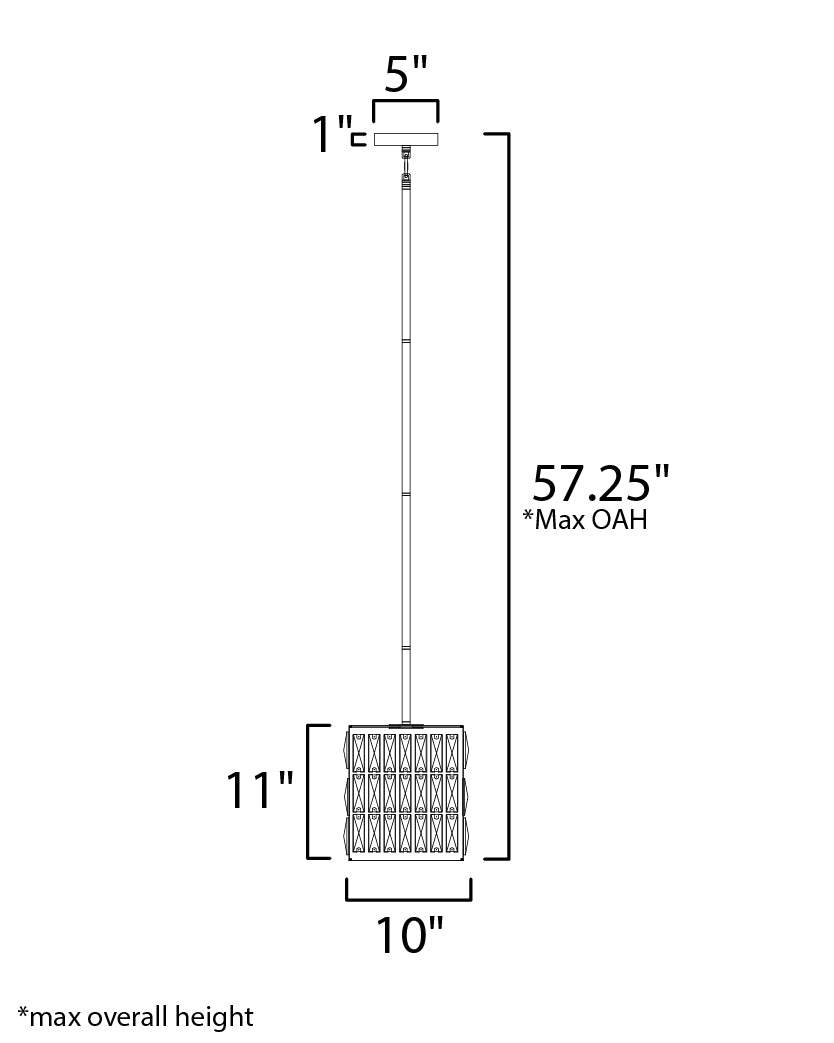 Madeline Mini Pendant Black by Maxim Lighting