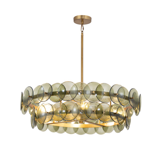Loren 30" Chandelier Weathered Brass by Maxim Lighting