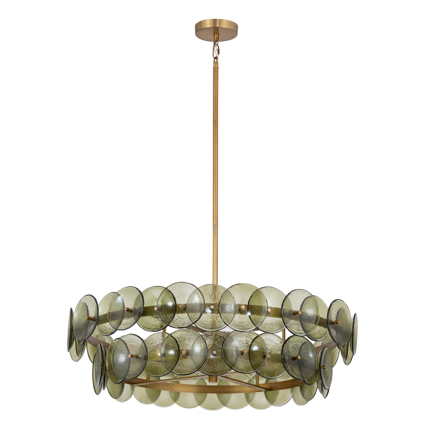Loren 30" Chandelier Weathered Brass by Maxim Lighting