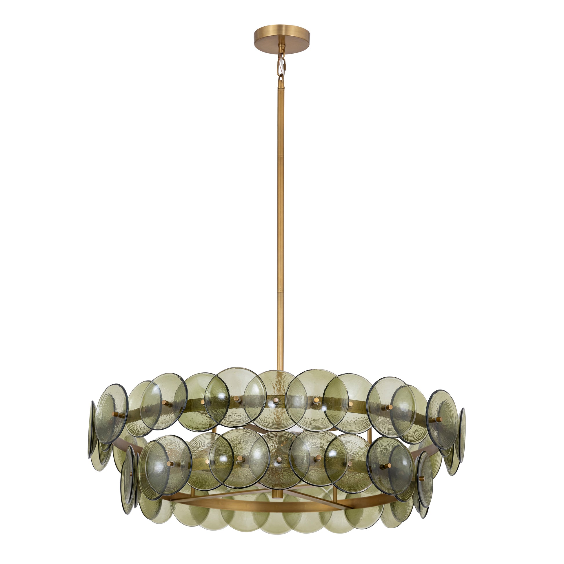 Loren 30" Chandelier Weathered Brass by Maxim Lighting