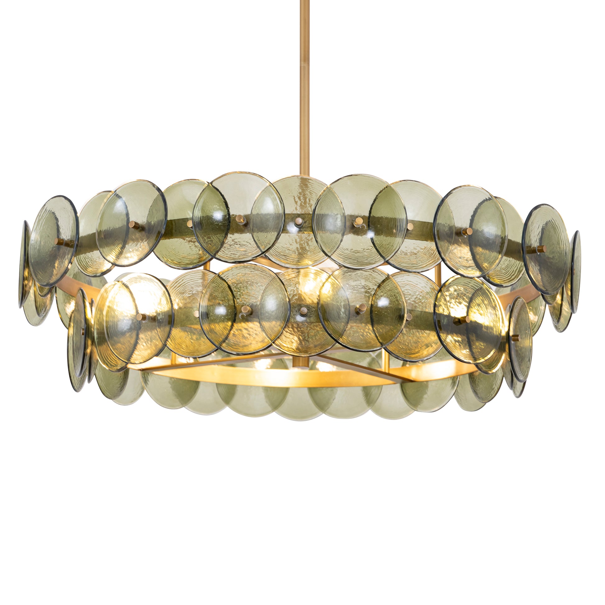 Loren 30" Chandelier Weathered Brass by Maxim Lighting