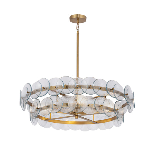 Loren 30" Chandelier Weathered Brass by Maxim Lighting