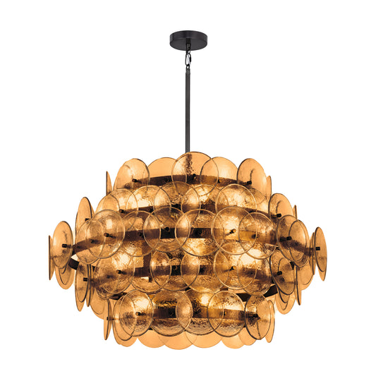 Loren 12-Light Chandelier Gunmetal by Maxim Lighting