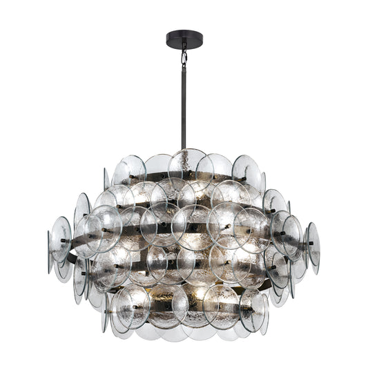 Loren 12-Light Chandelier Gunmetal by Maxim Lighting