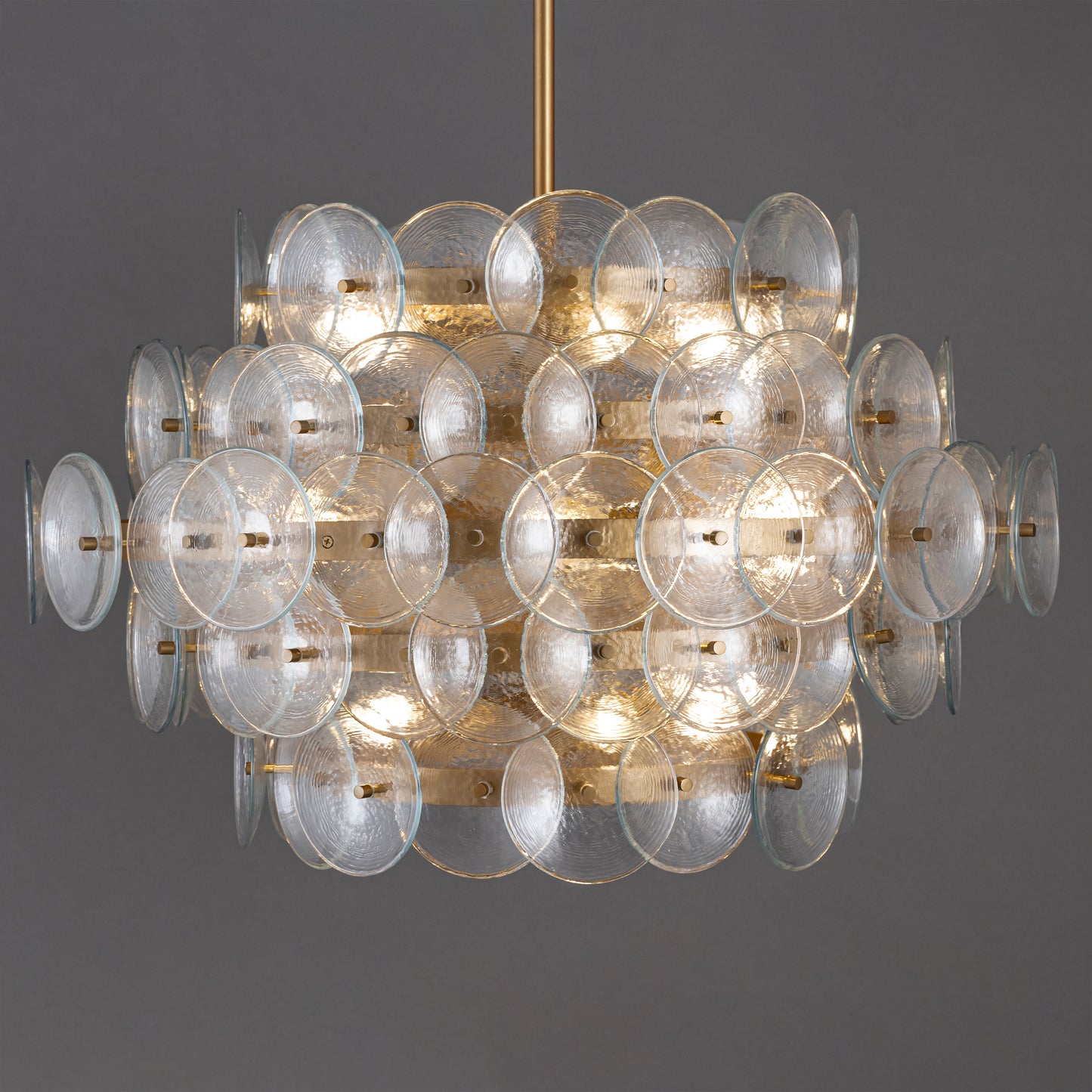 Loren 12-Light Chandelier Weathered Brass by Maxim Lighting