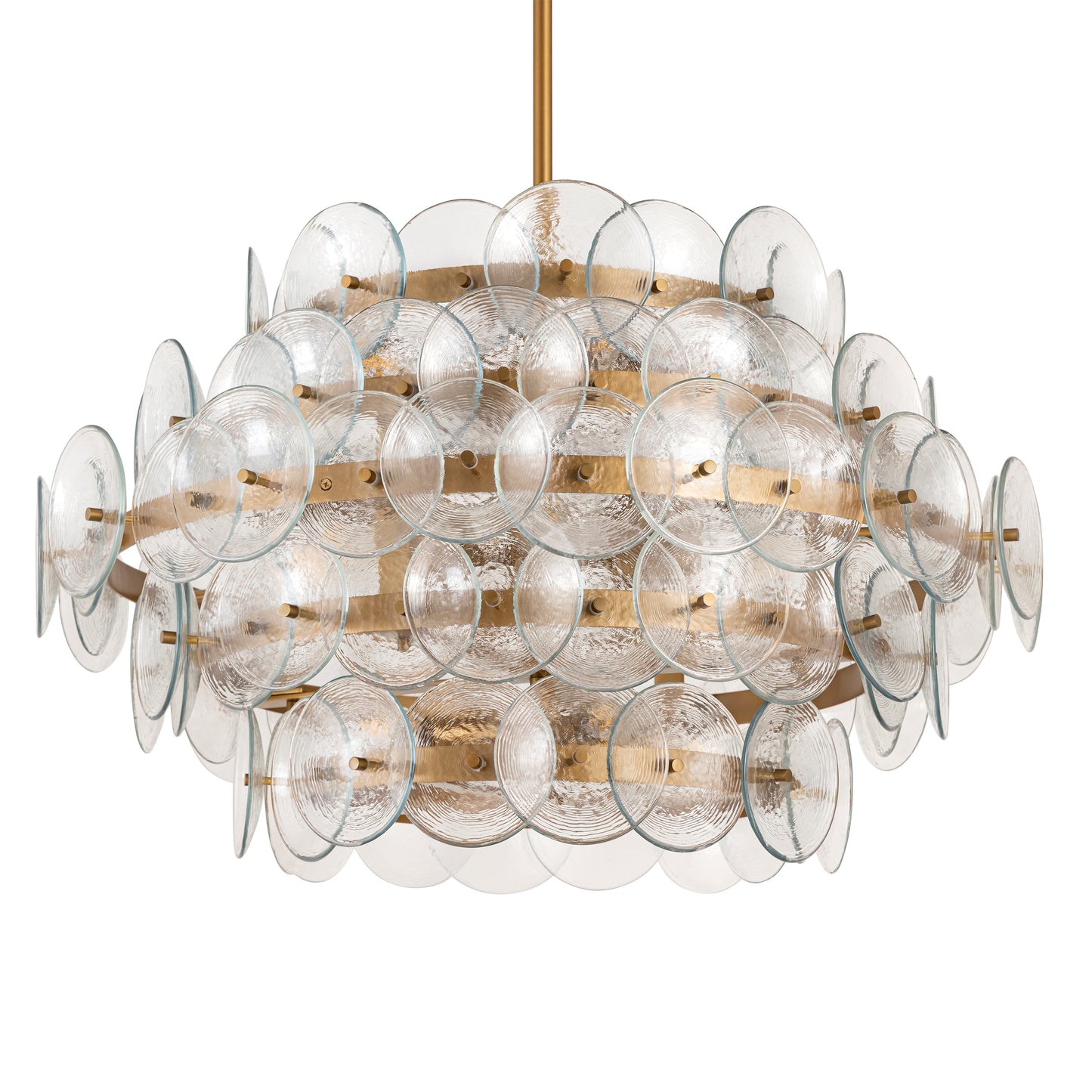 Loren 12-Light Chandelier Weathered Brass by Maxim Lighting