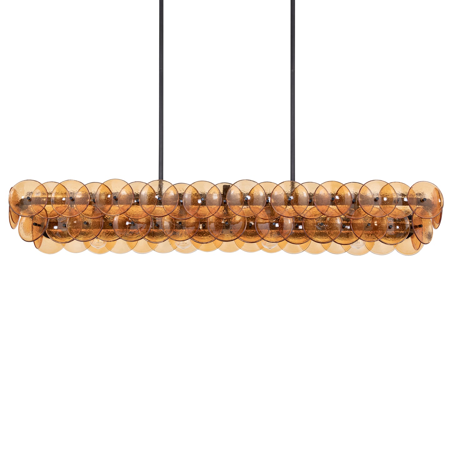 Loren 54" Linear Chandelier Gunmetal by Maxim Lighting