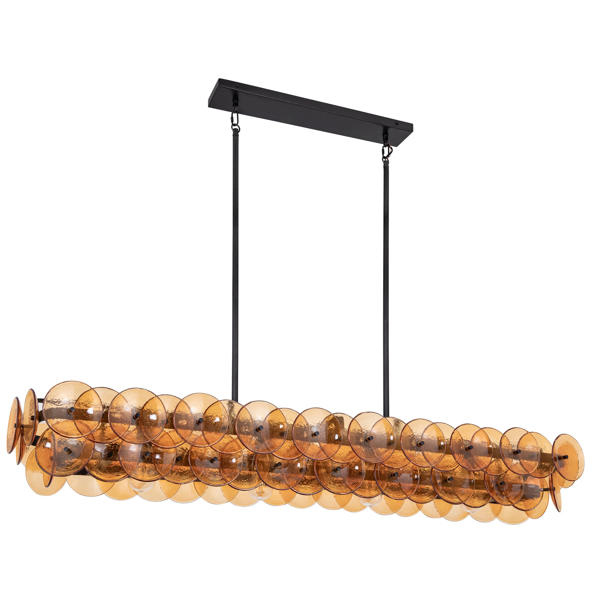 Loren 54" Linear Chandelier Gunmetal by Maxim Lighting