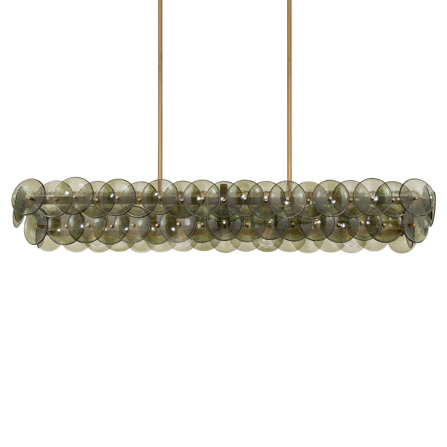 Loren 54" Linear Chandelier Weathered Brass by Maxim Lighting