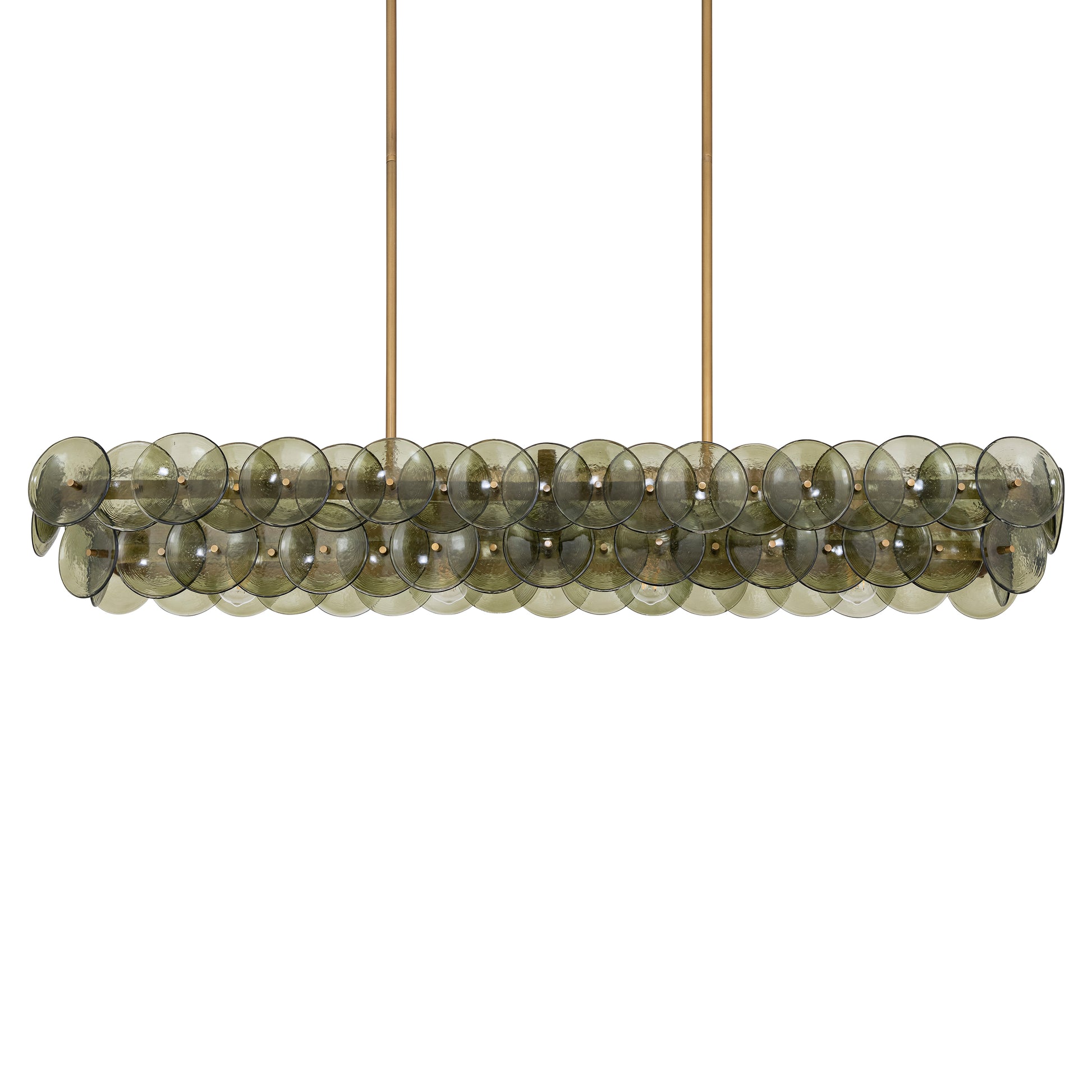Loren 54" Linear Chandelier Weathered Brass by Maxim Lighting