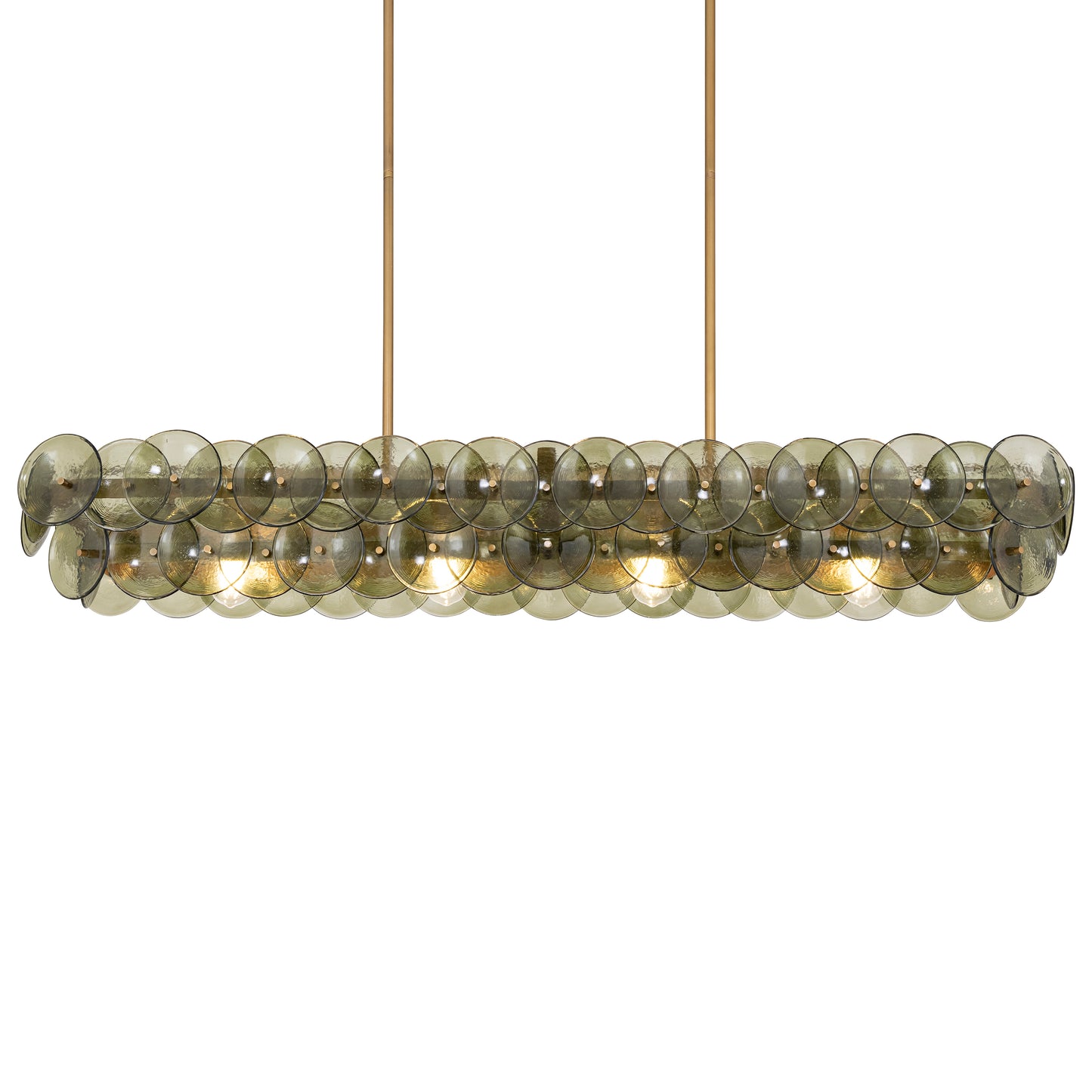Loren 54" Linear Chandelier Weathered Brass by Maxim Lighting