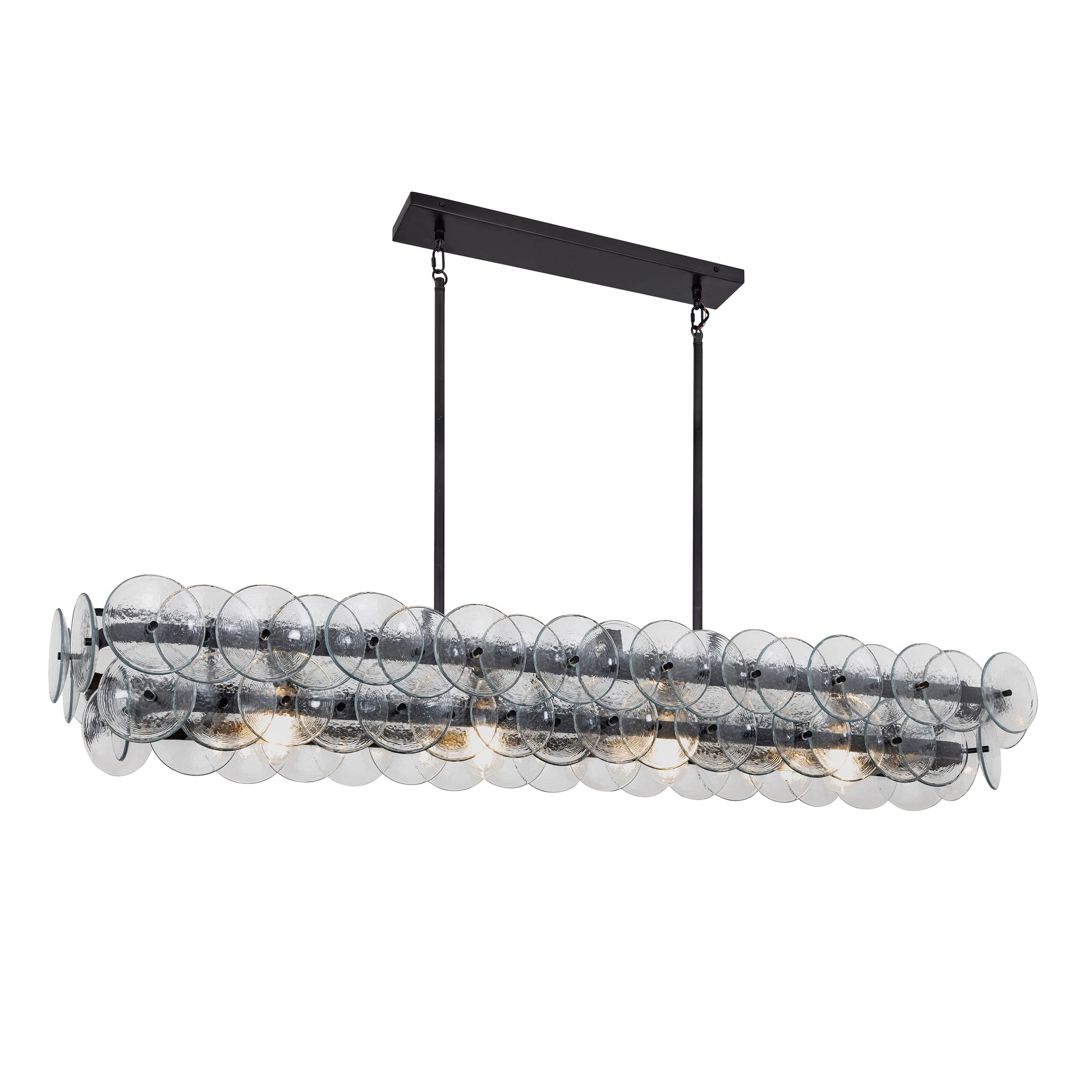 Loren 54" Linear Chandelier Gunmetal by Maxim Lighting