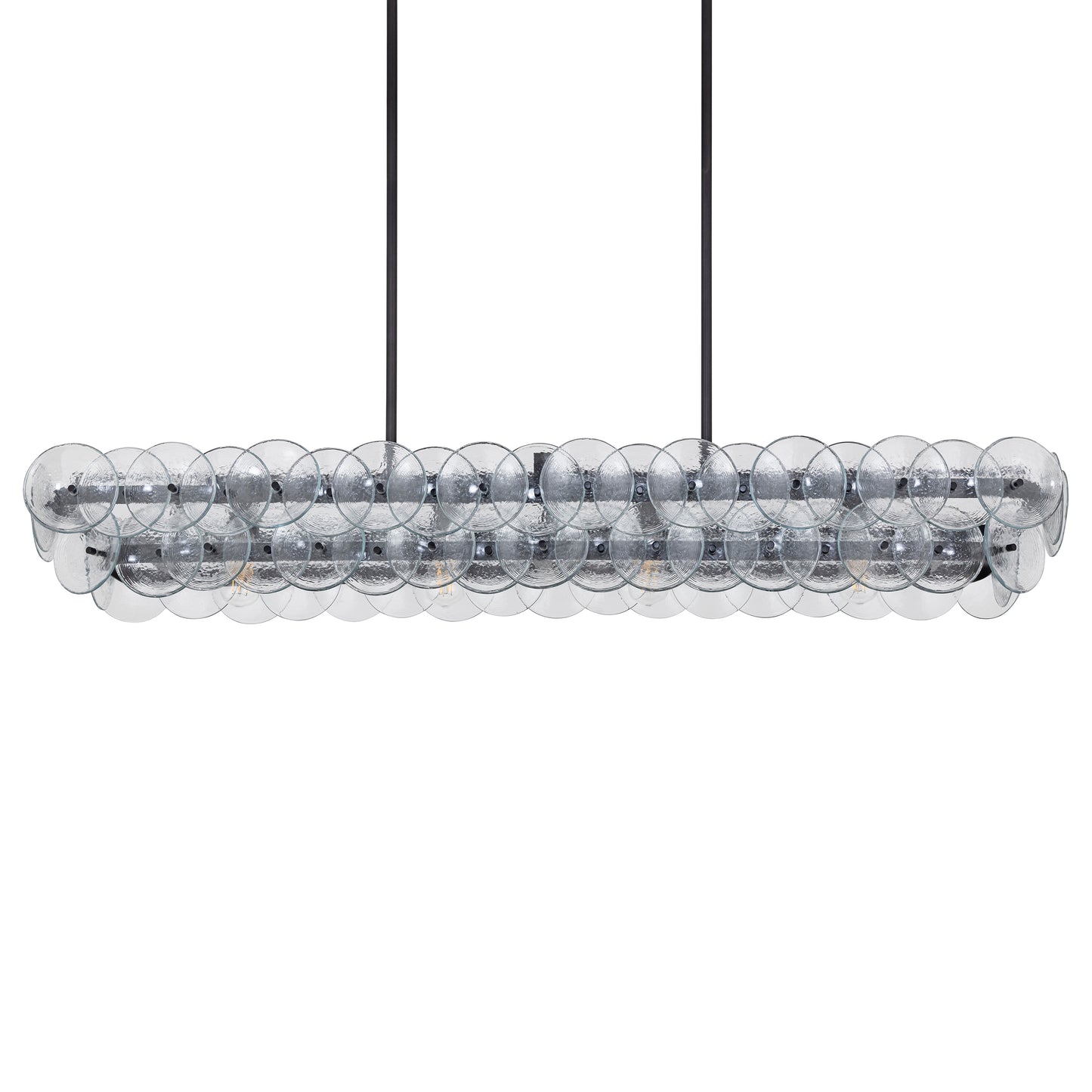 Loren 54" Linear Chandelier Gunmetal by Maxim Lighting