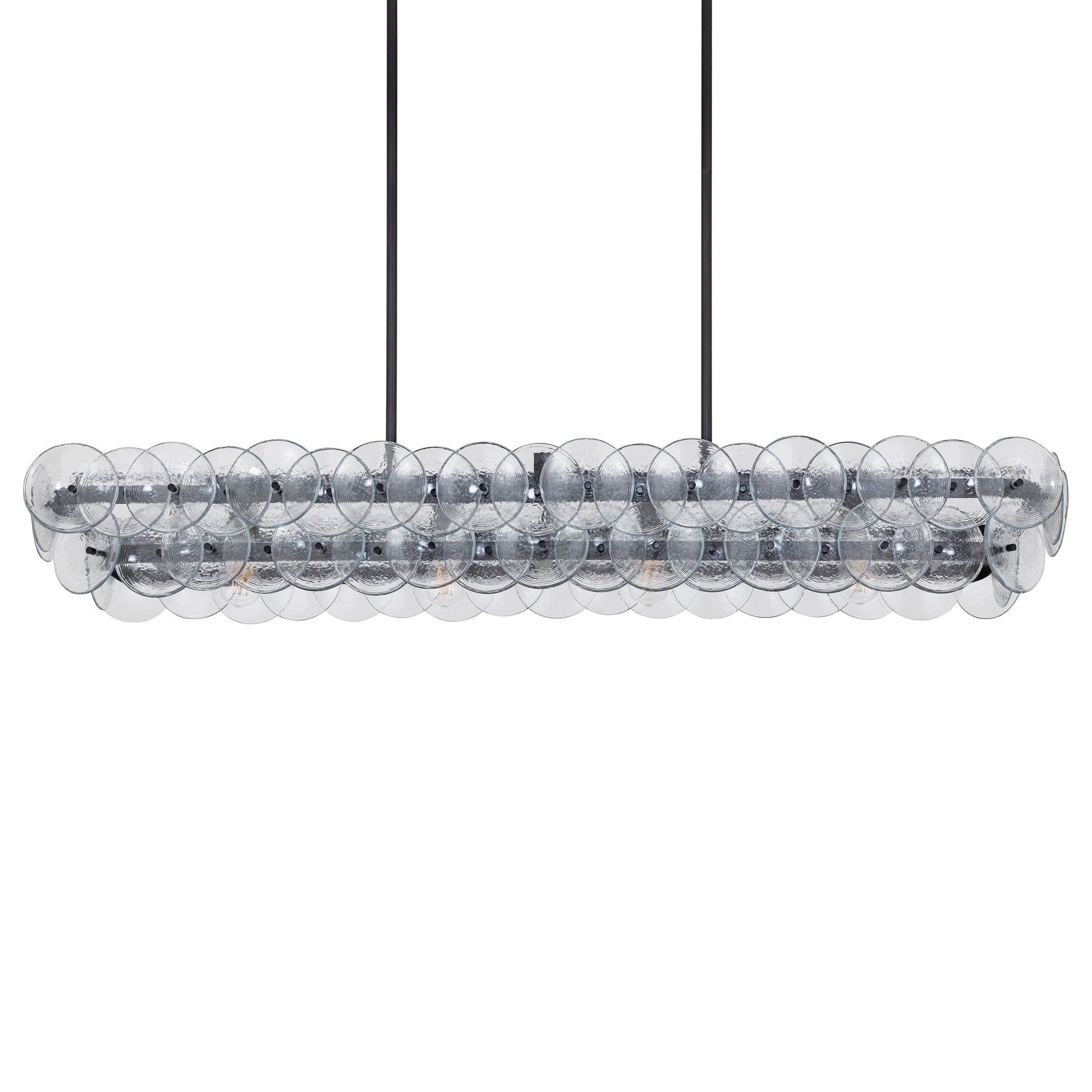 Loren 54" Linear Chandelier Gunmetal by Maxim Lighting