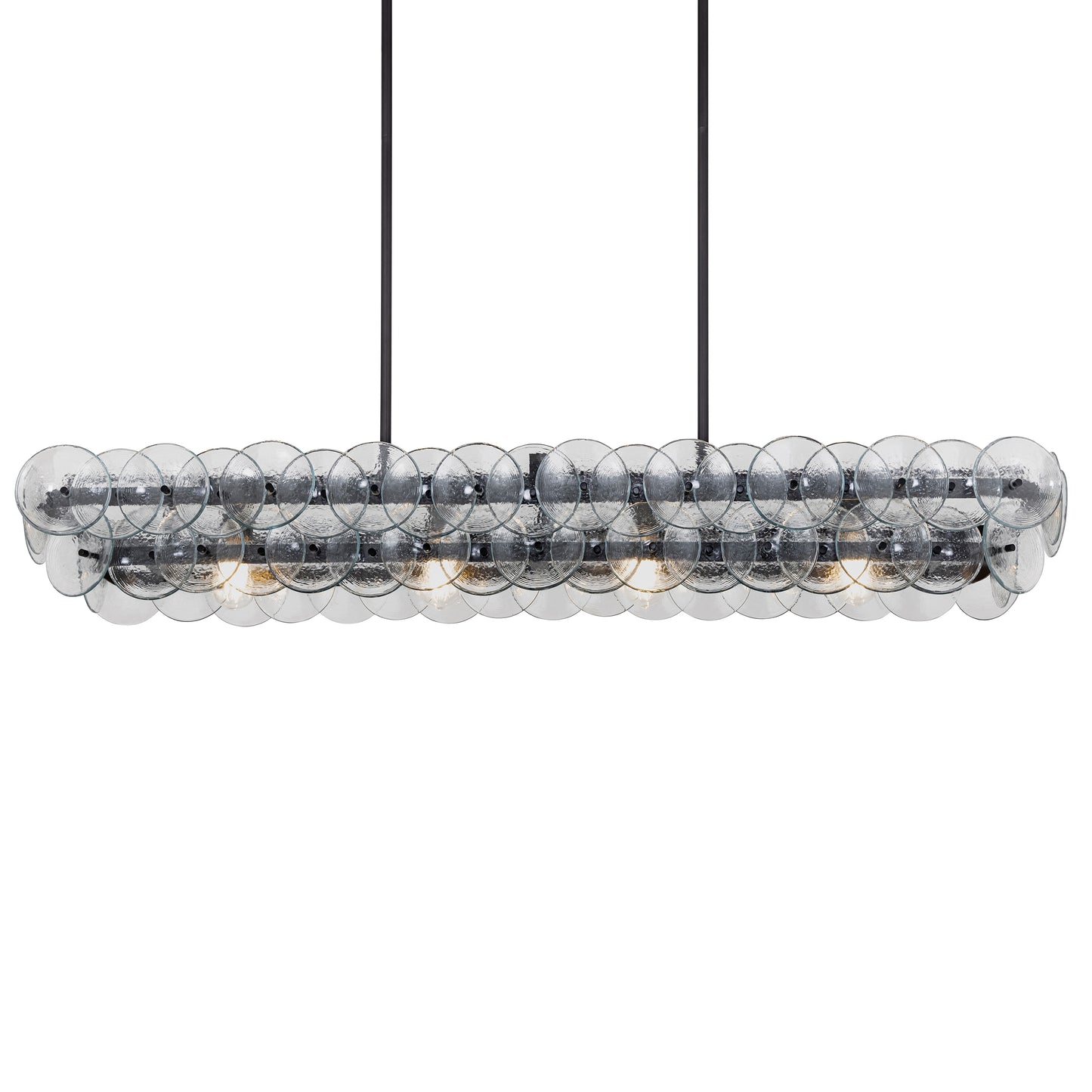 Loren 54" Linear Chandelier Gunmetal by Maxim Lighting