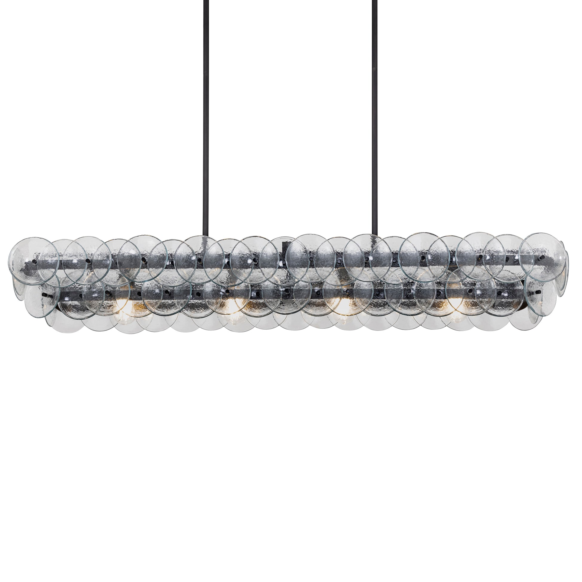 Loren 54" Linear Chandelier Gunmetal by Maxim Lighting