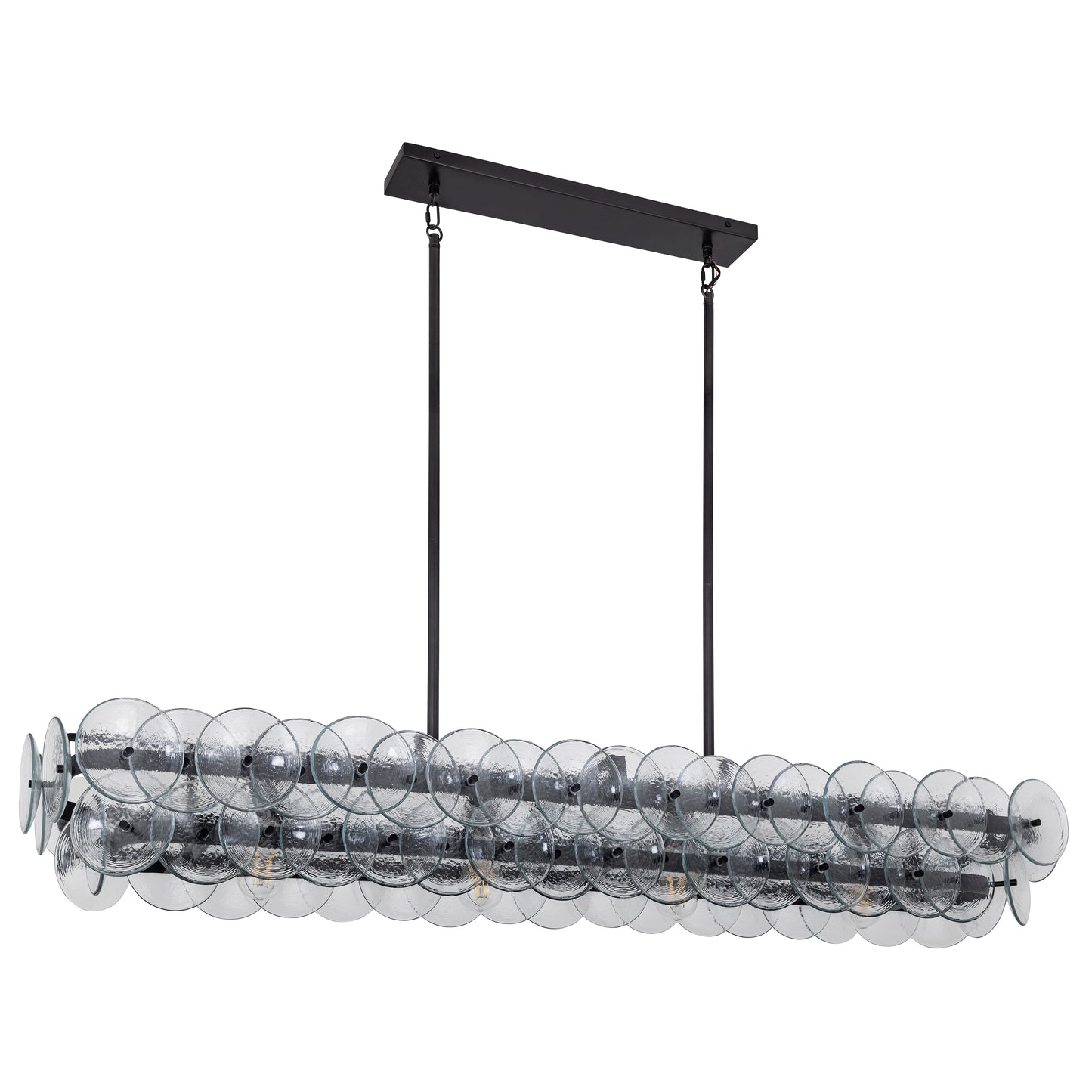 Loren 54" Linear Chandelier Gunmetal by Maxim Lighting