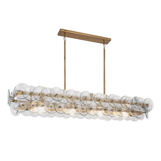 Loren 54" Linear Chandelier Weathered Brass by Maxim Lighting